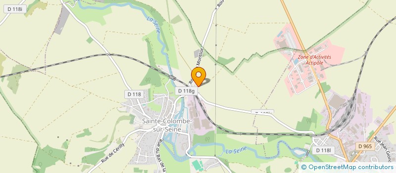localisation de l'entreprise SCI EN MOLVEAU  SAINTE-COLOMBE-SUR-SEINE