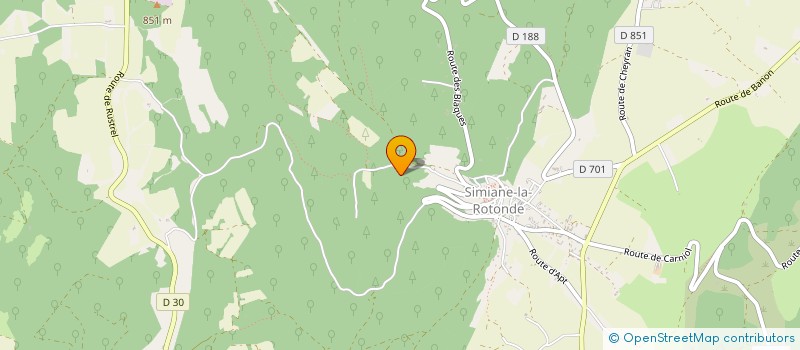 localisation de l'entreprise SCI EN MOUSSE  REVEST-DES-BROUSSES