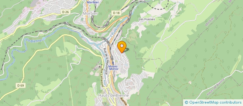 localisation de l'entreprise SCI EN PILLET  MORBIER