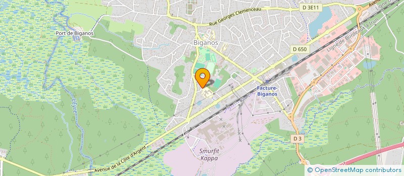 localisation de l'entreprise SCI EN RICOCHET  BIGANOS