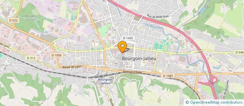 localisation de l'entreprise SCI EN SOI  BOURGOIN-JALLIEU