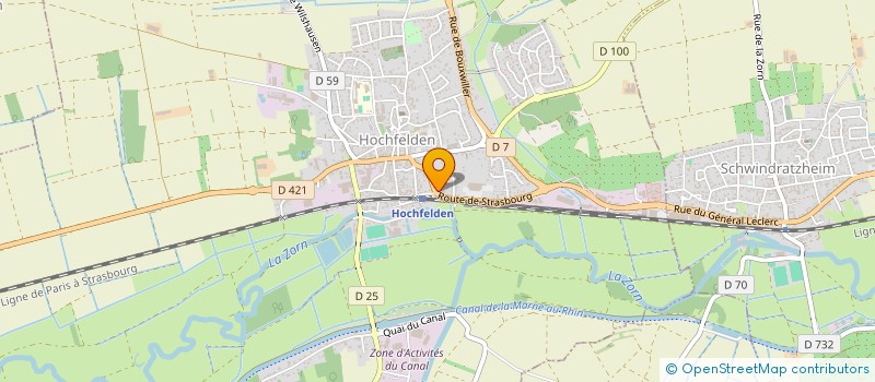 localisation de l'entreprise SCI ENA CASTEL  HOCHFELDEN