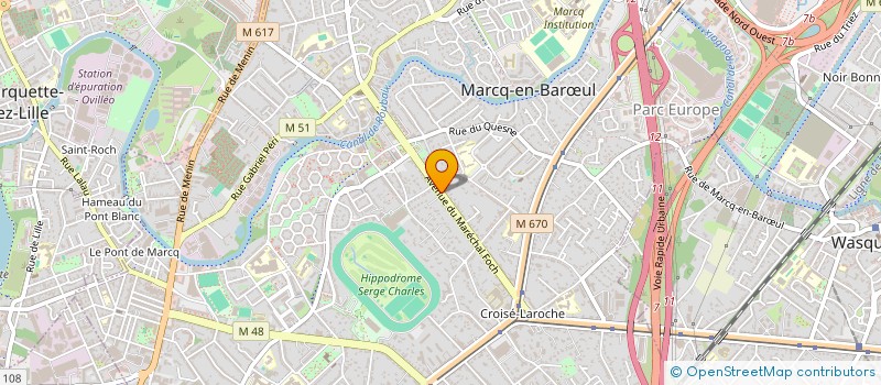 localisation de l'entreprise SCI ENAFRA  MARCQ-EN-BARUL