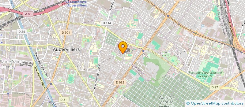 localisation de l'entreprise SCI ENAK  AUBERVILLIERS