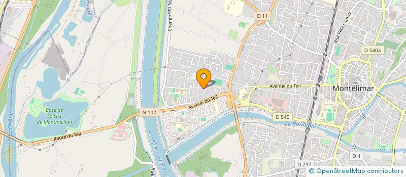localisation de l'entreprise SCI ENAKOE à MONTELIMAR