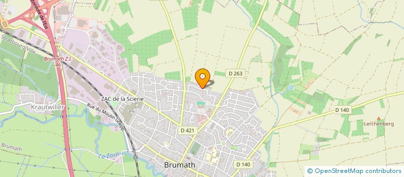 localisation de l'entreprise SCI ENARA  BRUMATH