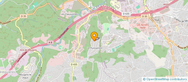 localisation de l'entreprise SCI ENATEO à VALLAURIS