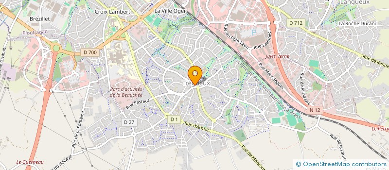 localisation de l'entreprise SCI ENAURYAL  TREGUEUX