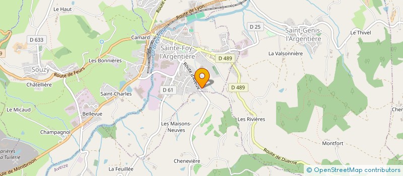 localisation de l'entreprise SCI ENC  SAINTE-FOY-L'ARGENTIERE