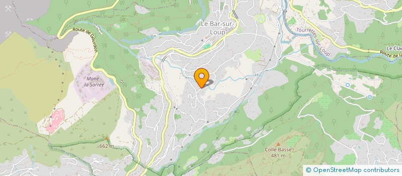 localisation de l'entreprise SCI ENCARTA à LE BAR-SUR-LOUP