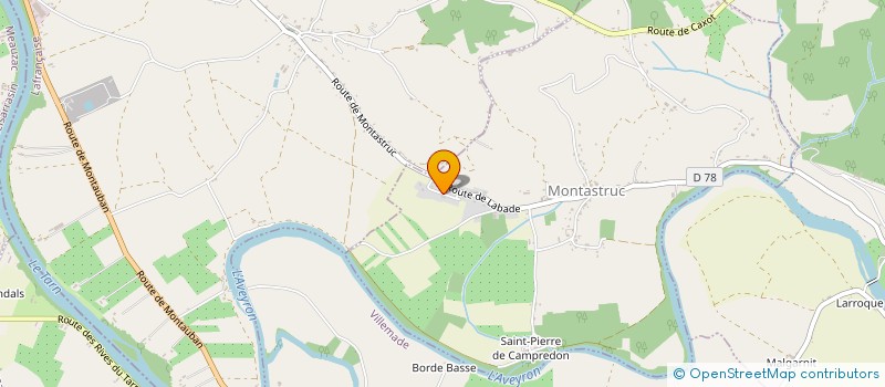 localisation de l'entreprise SCI ENCATO  MONTASTRUC