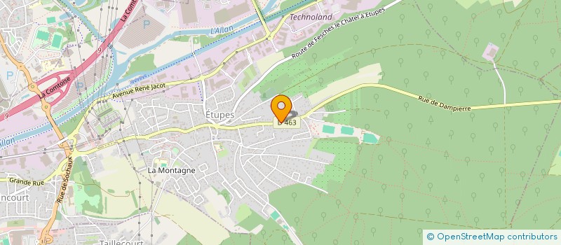 localisation de l'entreprise SCI ENCYCLIA  ETUPES