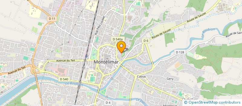 localisation de l'entreprise SCI ENDOCRINO 26 à MONTELIMAR