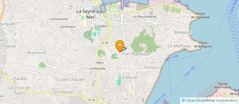 localisation de l'entreprise SCI ENDOUME à LA SEYNE-SUR-MER