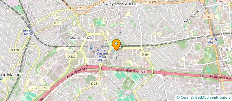 localisation de l'entreprise SCI ENDURANCE PRO à NOISY-LE-GRAND