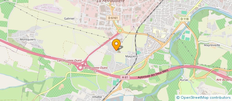 localisation de l'entreprise SCI ENE KAYOLA à CARCASSONNE