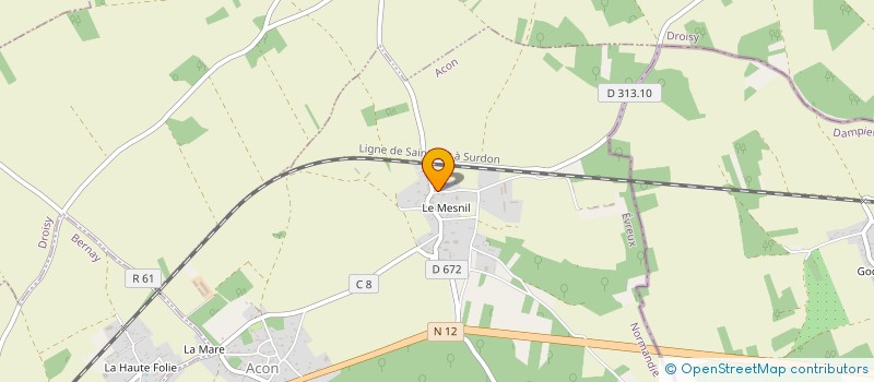 localisation de l'entreprise SCI ENERGIES  ACON