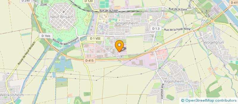 localisation de l'entreprise SCI ENERGY INTERNATIONAL  VOLGELSHEIM