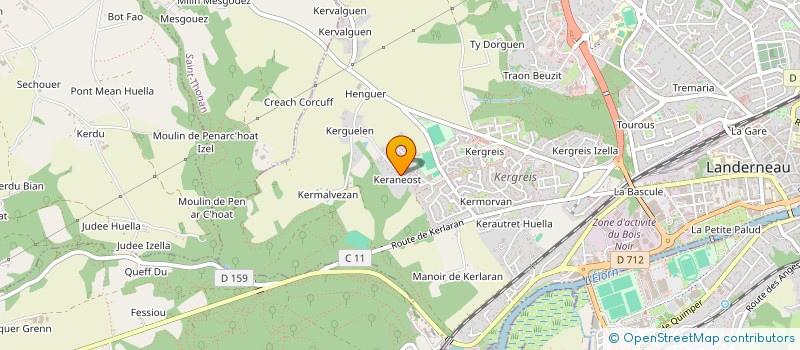 localisation de l'entreprise SCI ENEZ CADEC  LANDERNEAU