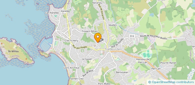 localisation de l'entreprise SCI ENEZ VRAN  PLEUMEUR-BODOU