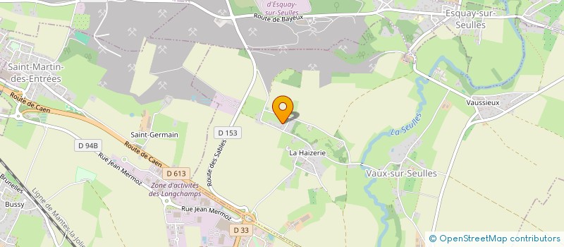 localisation de l'entreprise SCI ENEZENN  VAUX-SUR-SEULLES