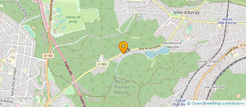 localisation de l'entreprise SCI ENFAITE  VILLE-D'AVRAY