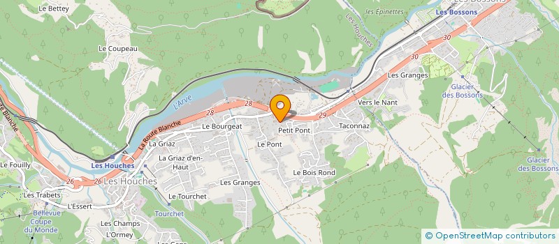 localisation de l'entreprise SCI ENFANT SAUVAGE DES MONTAGNES  LES HOUCHES