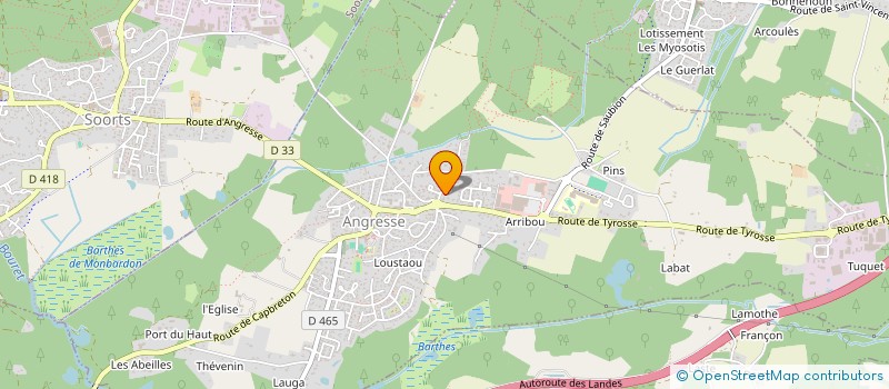 localisation de l'entreprise SCI ENFIN  ANGRESSE