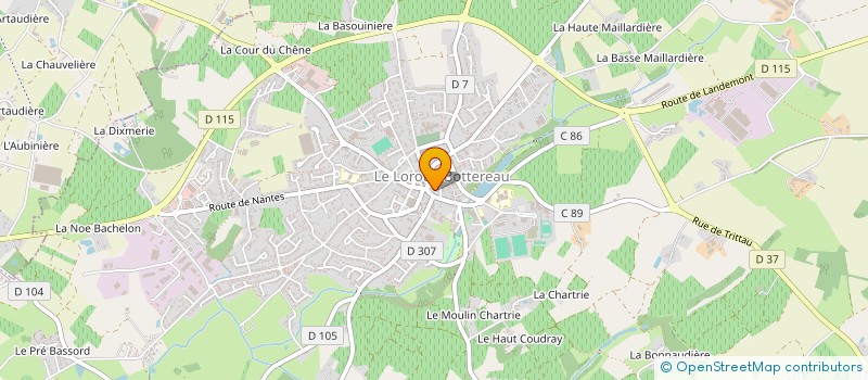 localisation de l'entreprise SCI ENGAGEMENT  LE LOROUX-BOTTEREAU