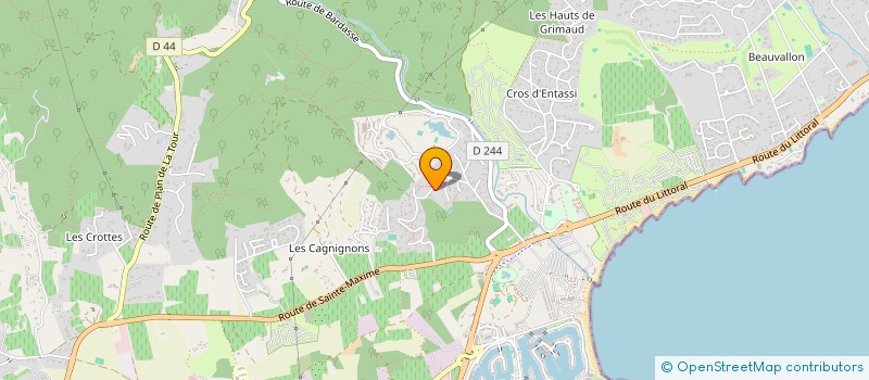 localisation de l'entreprise SCI ENGINE à GRIMAUD