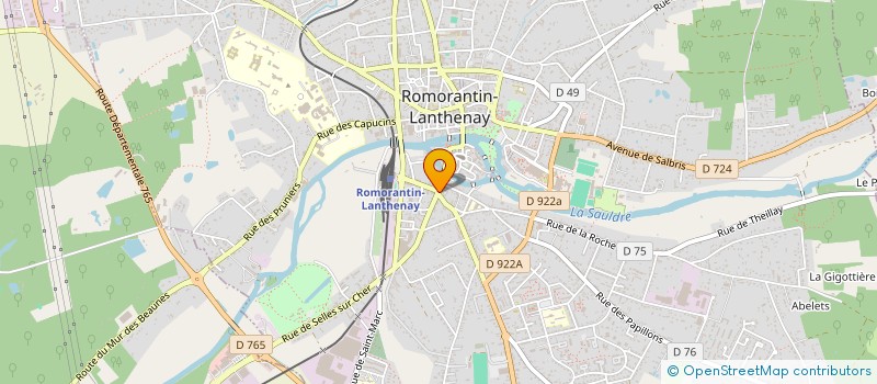 localisation de l'entreprise SCI ENGOLOS  ROMORANTIN-LANTHENAY