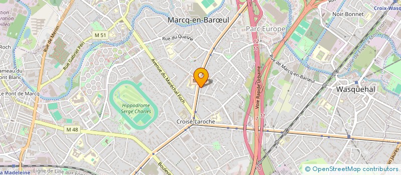 localisation de l'entreprise SCI ENICAR à MARCQ-EN-BARŒUL