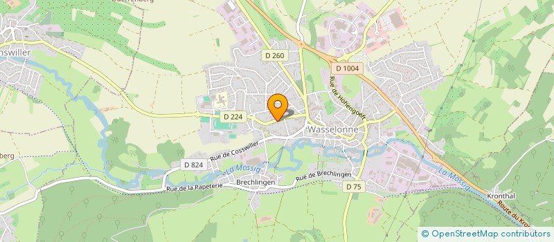 localisation de l'entreprise SCI ENIDUALC  WASSELONNE