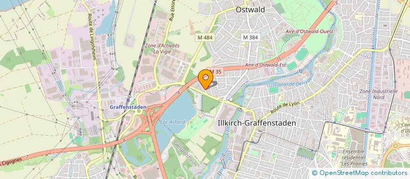 localisation de l'entreprise SCI ENIMA  OSTWALD