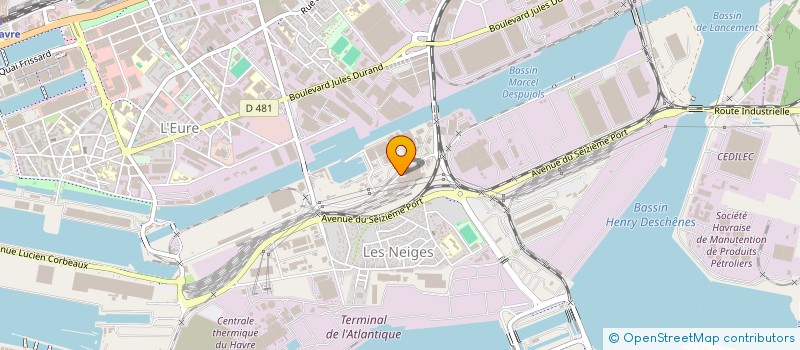 localisation de l'entreprise SCI ENITOLS  LE HAVRE