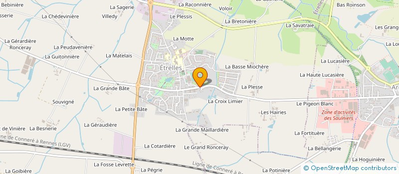 localisation de l'entreprise SCI ENITRAM  ARGENTRE-DU-PLESSIS