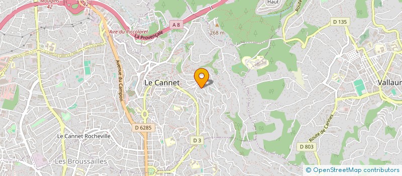 localisation de l'entreprise SCI ENJOMAG à LE CANNET