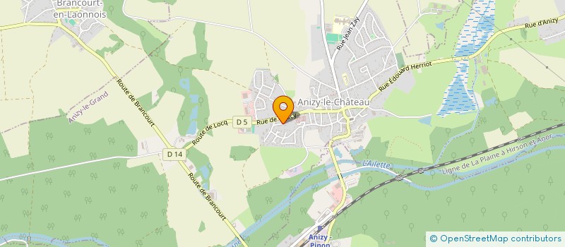 localisation de l'entreprise SCI ENJOY à ANIZY-LE-GRAND