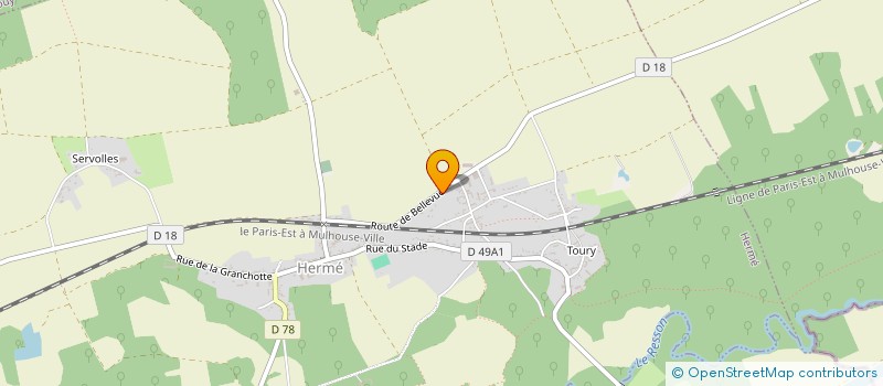 localisation de l'entreprise SCI ENLEMINATH  HERME