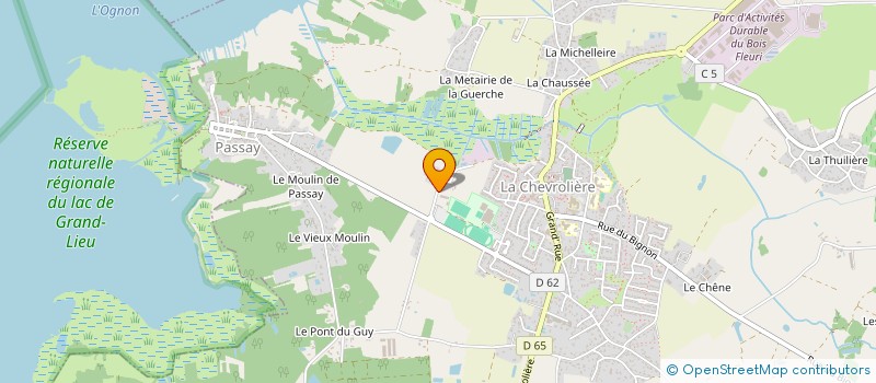 localisation de l'entreprise SCI ENLOGA  LA CHEVROLIERE