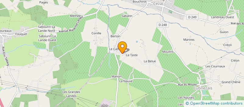 localisation de l'entreprise SCI ENMJJ  CUBNEZAIS