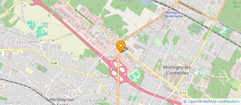 localisation de l'entreprise SCI ENNERY MOUTIER  HERBLAY-SUR-SEINE