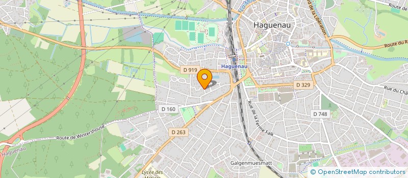 localisation de l'entreprise SCI ENO-HALLES  HAGUENAU