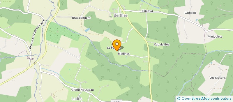 localisation de l'entreprise SCI ENOA  PONDAURAT