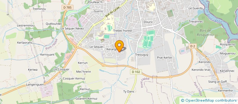 localisation de l'entreprise SCI ENOD  PONT-L'ABBE