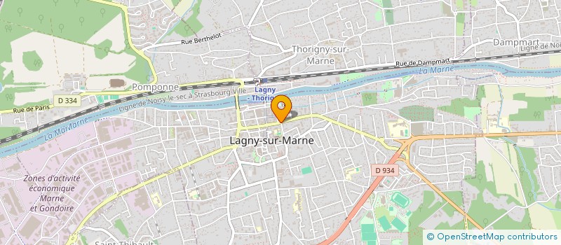 localisation de l'entreprise SCI ENOLA  LAGNY-SUR-MARNE