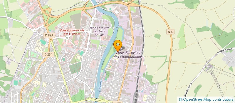 localisation de l'entreprise SCI ENOLINE  AUXERRE