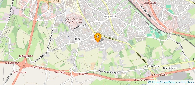 localisation de l'entreprise SCI ENOLOU  TREGUEUX