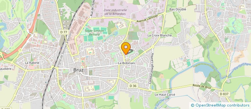 localisation de l'entreprise SCI ENOPACK  BRUZ