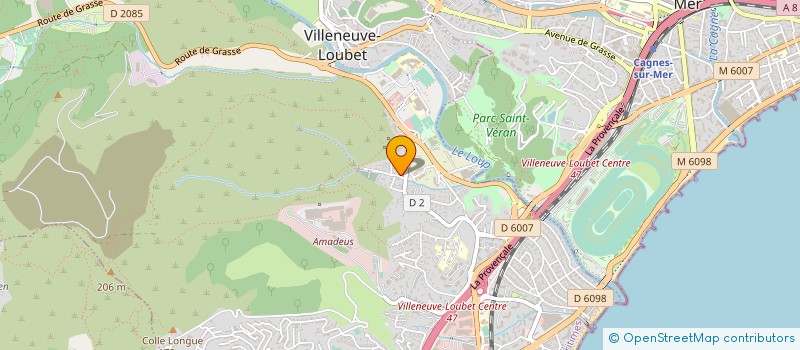 localisation de l'entreprise SCI ENORA à VILLENEUVE-LOUBET